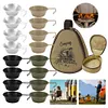 4Pcs 300ml Outdoor Sierra Bowl Stainless Steel Tableware for Backpacking Hiking