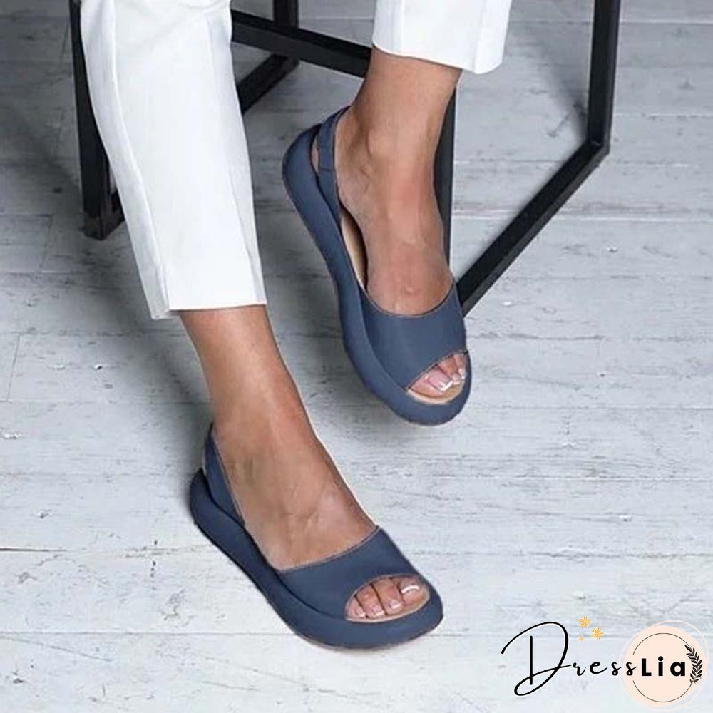 Women Sandals Flip Flops Candy Color Summer Rome Slip-On Breathable Non-slip Shoes Sandal Woman Slides Solid Female