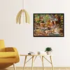 (Big Size)Deer In The Forest - 11CT Stamped Cross Stitch - 60*45cm - Animal