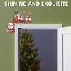 (US Local)DIY Xmas Diamond Painting Wooden Door Pendants Decoration for Feiend Gifts (Elk)