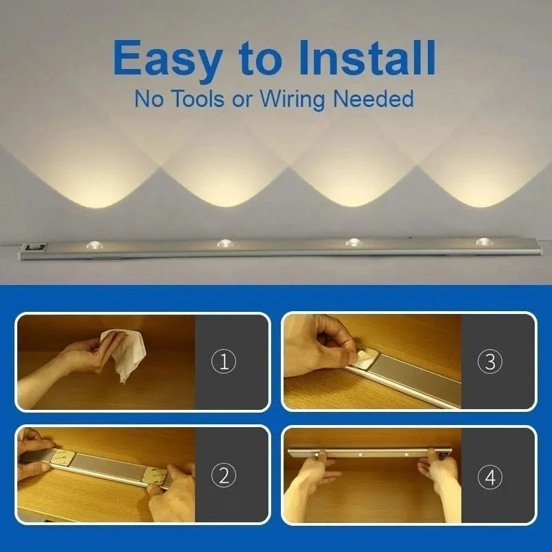 Zentric Shop LED Cat Eye Motion Sensor Cabinet Light