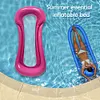 Foldable Inflatable Hammock Back Floating Row Air Bed Swimming Pool Chair