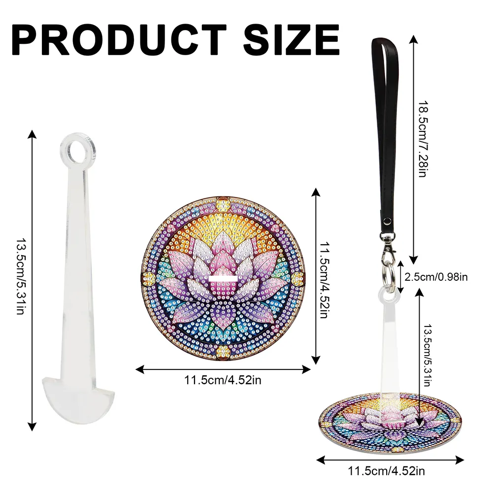 DIY 5D Diamond Painting Kit Wrist Yarn Holder Diamond Art Yarn Holder (Lotus)