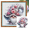 (US Local)Rose Gnome-11CT Stamped Cross Stitch Kit(40x40cm)