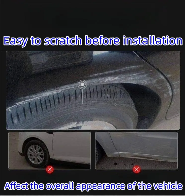 Car carbon fiber modified wide body wheel eyebrow anti-scratch and anti-collision strip