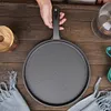 20cm Cast Iron Skillet Round Frying Pan Easy To Clean Omelette Pan for Cooking