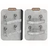 Glacier Pattern Transparent Shower Storage Rack Punch-Free Suction Cup Shelf