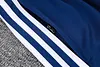 Joyfball 2025/2026 Kids Size Real Madrid Long Zipped Jacket Retro Version Royal Blue Soccer Jersey  1:1 Thai Quality 