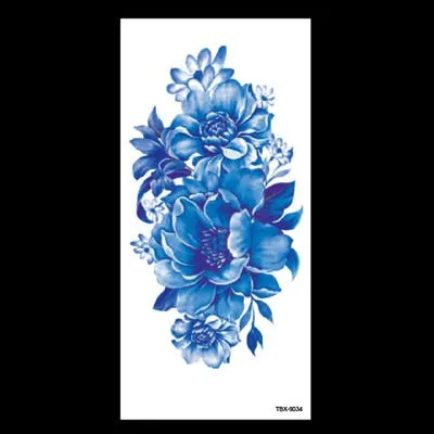 Beauty 1 Pcs Make Up Fake Temporary Tattoos Stickers Rose Flowers Arm Shoulder Tattoo Waterproof Women Big Flash Tattoo on Body