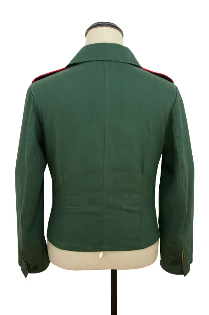   Wehrmacht German Panzer Summer HBT Reed Green Wrap Jacket Type I German-Uniform