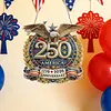 250th Anniversary of US Eagle DIY Acrylic Diamond Painting Hanging Kit Special Shape Crystal Rhinestone Art Pendants Single Side Drill for Adults Gift Home Wall Or Window Decor