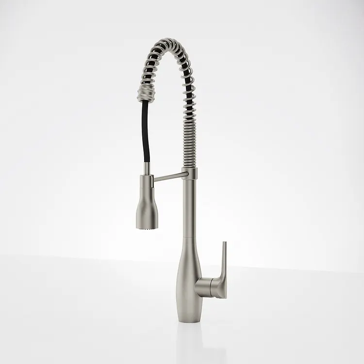 EVERSTEIN Commercial Spring Pull-Down Kitchen Faucet Stainless Steel SFS-1302K-SS