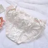 Ice silk ruffle men's sexy briefs