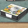 Cat Diamond Painting Memo Pad Holder with 160 Sheets of Paper for DIY Art Craft
