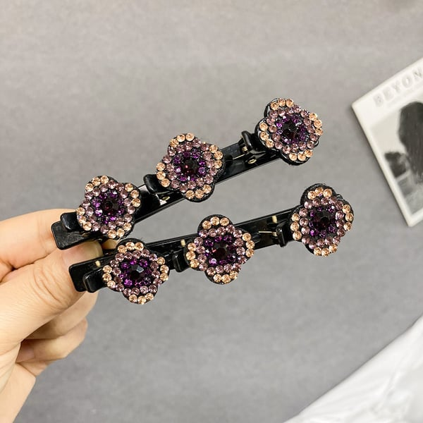 Sparkling Crystal Stone Braided Hair Clips🎁Best Christmas Gift For Your Girls