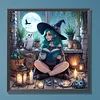 (US Local)Girl 5D DIY Full Round Drill Big Size Diamond Painting Kit Home Decor Art Craft 50x50cm
