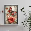 Butterfly Peony-Full Round Diamond Painting 40*60CM(Poster Style)