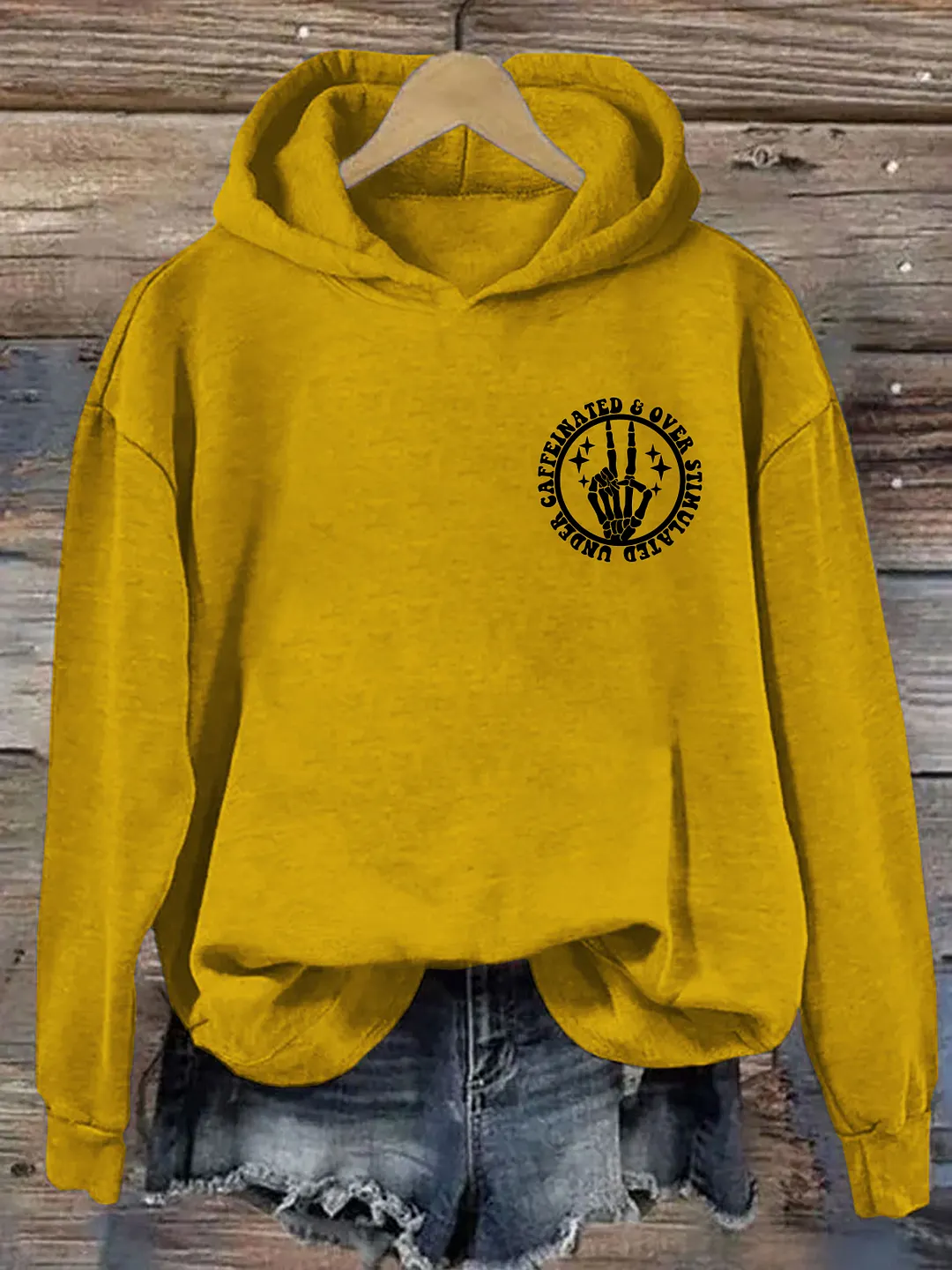 Under Caffeinated and Over Stimulated Hoodie