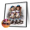 Peinture au diamant de perceuse ronde de baseball-40*40cm