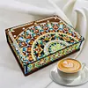 (US Local)DIY Special Shaped Crystal Painting Classic Mandala Style Storage Box Ornament Kit