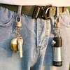 Magnetic Mini Carabiner Buckle Hook Stainless Steel Fishing Climbing Acessories