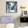 Snow Wolf-Full Round Diamond Painting 30*30CM