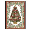 (US Local)Christmas Tree Special Shaped Diamond Painting Journal Notebook for Adults