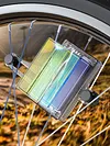 Solar LED Colorful Bike Wheel Light USB Rechargeable Smart Sensing Spoke Light