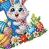 (US Local)PET Double Sided Special Shaped Easter Alphabet DIY Diamond Painting Keychain