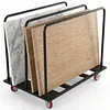 [US Local Warehouse] Folding Table Cart Heavy Duty Panel Dolly with PU Swivel Wheels 1800 LBS Drywall Cart for Party Events Hotel Factory Warehouse