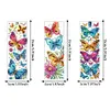(US Local)3Pcs Special Shape Butterfly Diamond Painting Bookmark with Pendant