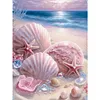 Beach starfish and shells-Full Round Diamond Painting 30*40CM