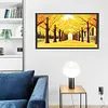 Yellow Leaves - Round Drill Diamond Painting - 80*40CM - Large Size