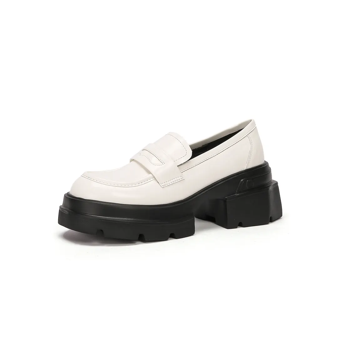 Athvotar Athvotar Loafers Women 2024 New Shallow Mouth With Skirt Fairy Small Leather Shoes British Style Student Single Shoe Women
