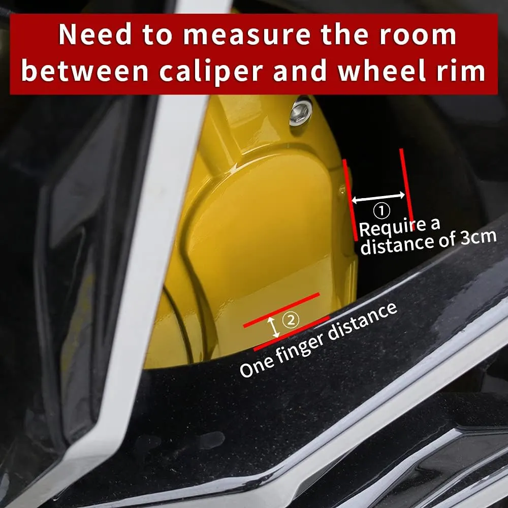 Car caliper modification: Aluminum alloy brake caliper cover decoration (aluminum alloy screw fixing type)