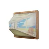 3D Naked Eye Vision Night Light Wall Lamp Living Room Home Creative Light Luxury Wooden Punch-Free Wall Hanging Advanced Atmosphere Lamp