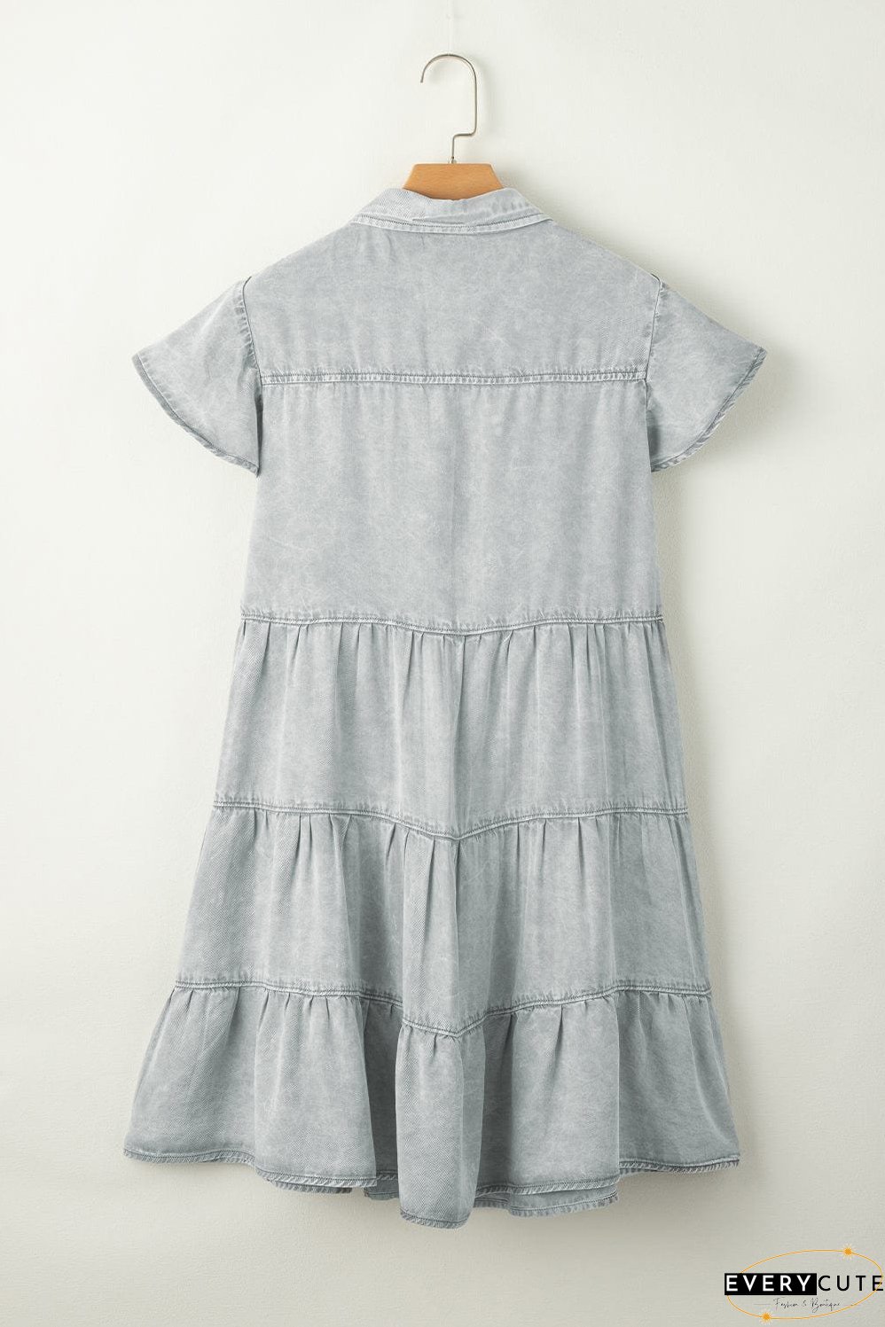 Drop Shoulder Denim Dress