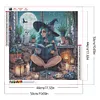 (US Local)Girl 5D DIY Full Round Drill Big Size Diamond Painting Kit Home Decor Art Craft 50x50cm