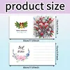 6PCS DIY Greeting Card Special shaped Diamond Painting Christmas Postcards