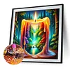 Diamond Painting-DIY Full Round Drill Forest Candle