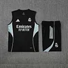2025/2026 Real Madrid Pre-Match Training Black Vest+Shorts Football1:1 Thai Quality