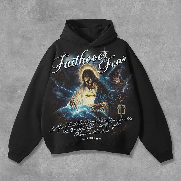 God Will Accomplish It Faith Graphic Pocket Hoodie