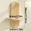 1/2Pcs Boho Shelves Wall Decor Mid Century Modern Decorative Floating Shelves 11.81 Inch with Ledge for Home Living Room