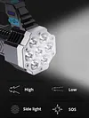 USB Charging IPX 4 LED Camping Waterproof Flashlight Search Light 4 Light Modes