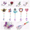 DIY 5D Diamond  Mosaic Sun Catcher Window Keyring Pendant Kits