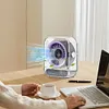 Desk Fan LED Display Portable Table Desktop Air Circulator Fan Quiet Small Fan