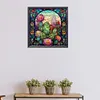 Cactus Flower Glass Painting-Paint by Numbers Acrylic Painting 40*40CM