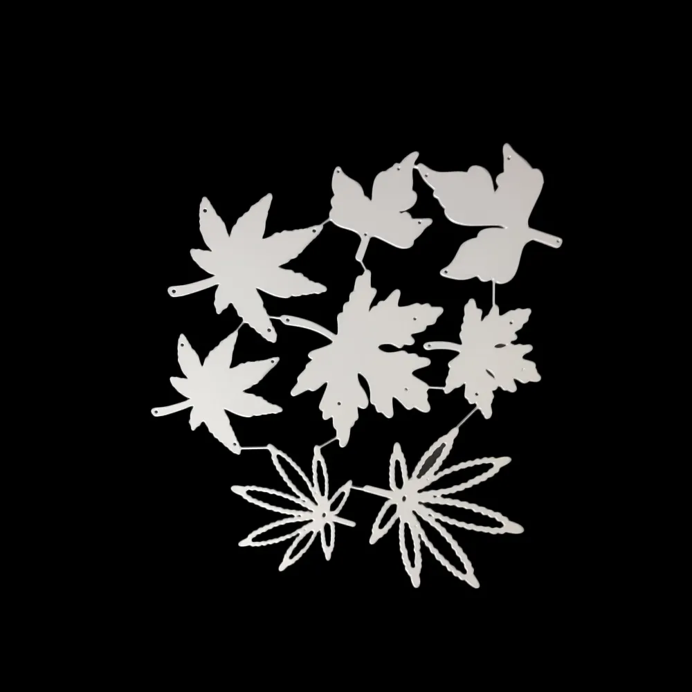 Athvotar Leaves Frame Metal Cutting Dies DIY Scrapbooking Photo Album Decorative Embossing Stencil Paper Card Crafts