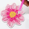 6pcs DIY Anti Slip Flower Coasters Stackable Creative for Tabletop Protection