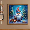 (US Local)Xmas Gnome-11CT Stamped Cross Stitch Kit(50x50cm)